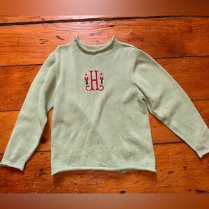 H monogram sweater